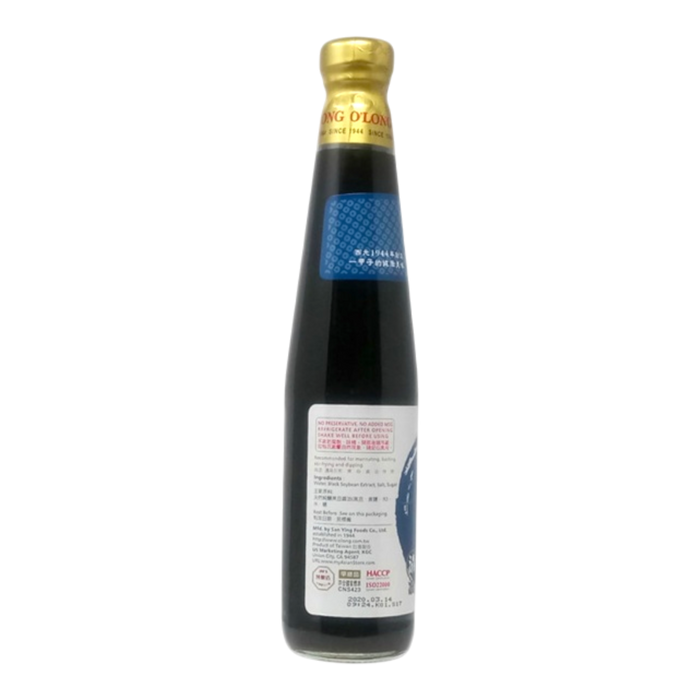 黑龍春蘭黑豆蔭油 - O'Long Premium Black Bean Soy Sauce 400Ml