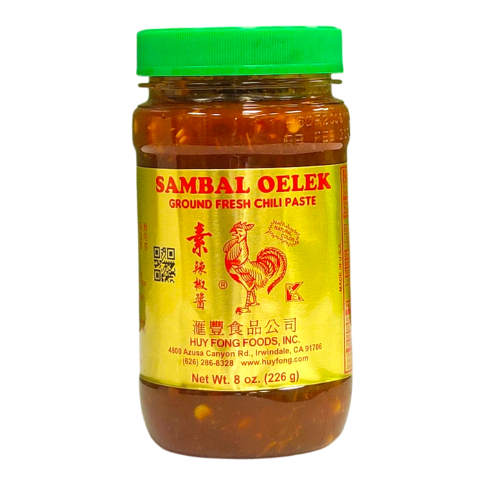 匯豐雞牌素辣醬 - Sambal Oelek Chili Paste 8Oz