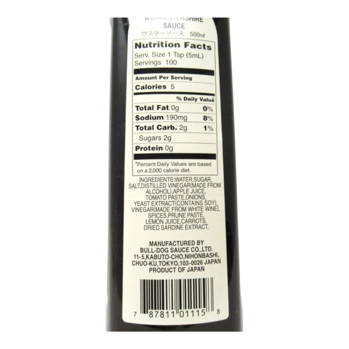 日本狗頭辣醬油 - Bulldog Worcestershire Sauce 500Ml