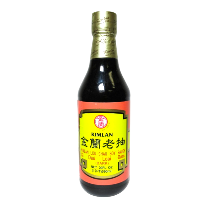 金蘭老抽 - Kimlan Dark Soy Sauce 20Oz