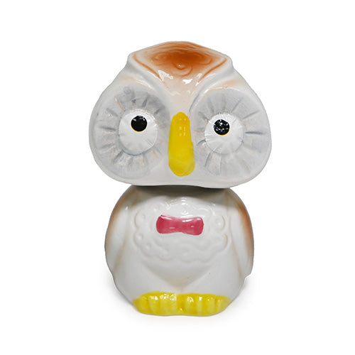 BOBBLE HEAD OWL-GRAY *3"H