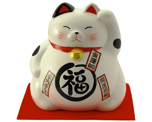 LUCKY CAT COIN BANK-WH