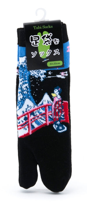 TABI SOCKS-BK/MT.FUJI/GIR
