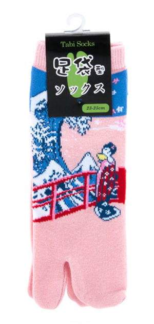 TABI SOCKS-BK/MT.FUJI/GIR