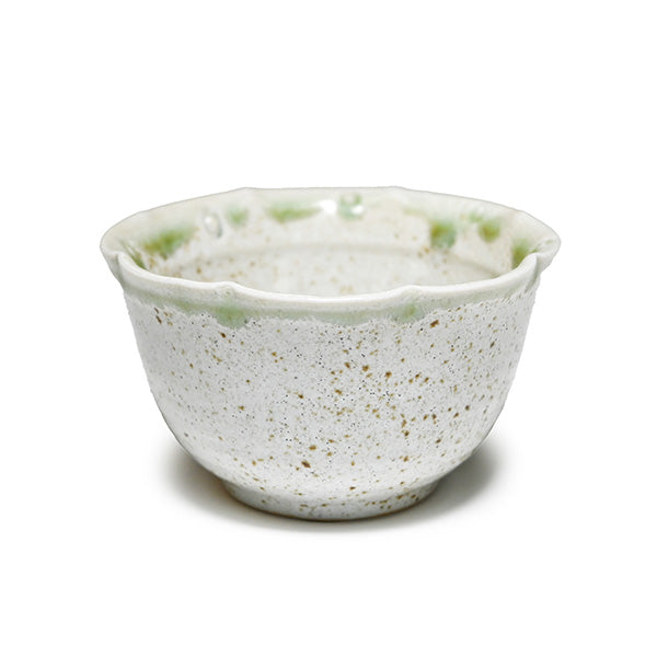 CERAMIC SMALL BOWL BROWN DOTS