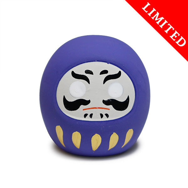 CERAMIC OMIKUJI DARUMA PURPLE-LIMITED 1.5"H
