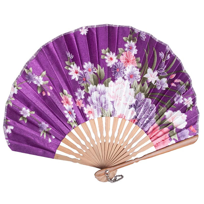 POLY FAN W/BB HANDLE-PUR 8.5"L
