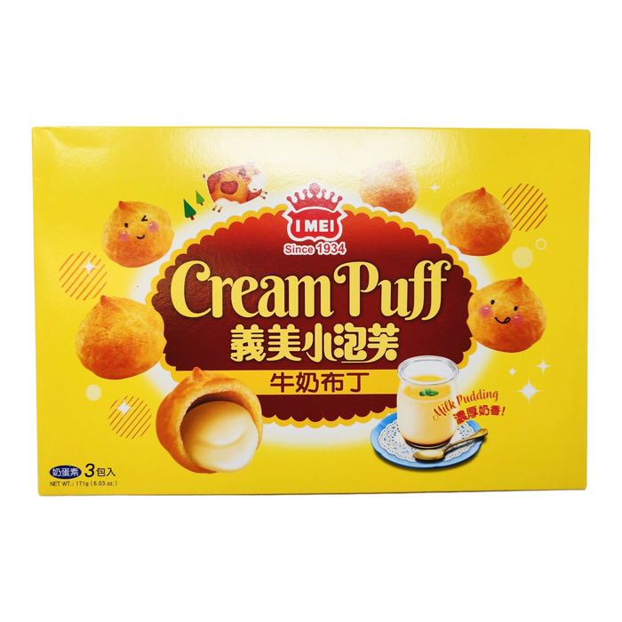 義美小泡芙(牛奶布丁)家庭號 - I-Mei Milk Pudding Puff Family Size