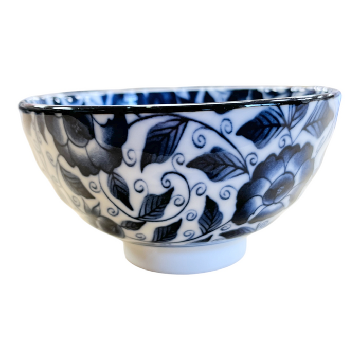 Rice Bowl - Flower Blue