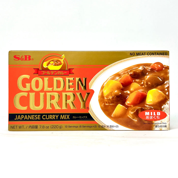 愛思必金牌咖哩塊(甜味) - S&B Golden Curry Sauce Mixed Mild 220g