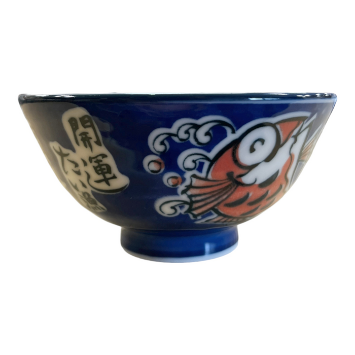 Rice Bowl - Fish Blue