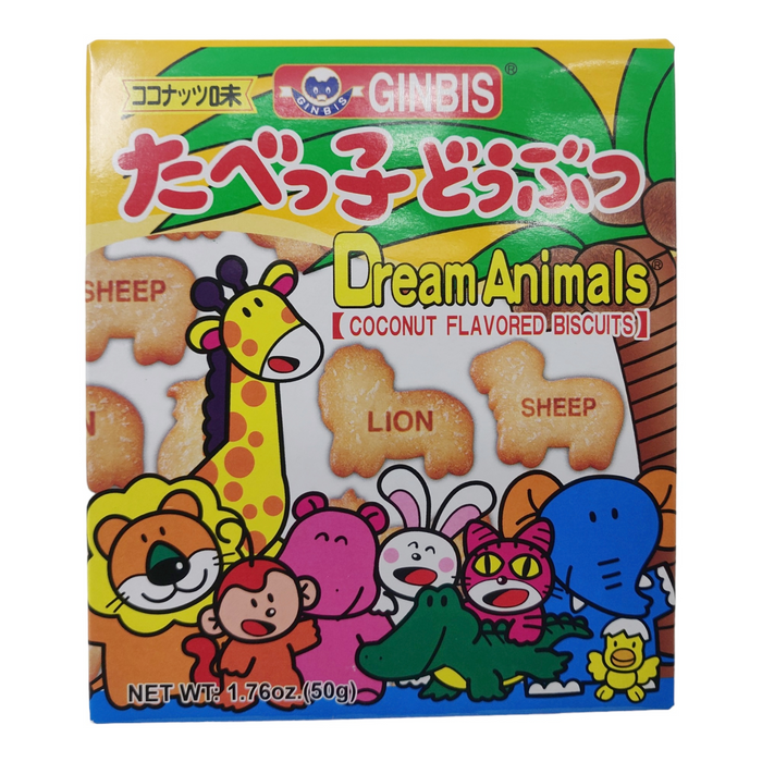 Ginbis Animal Cookie Coconut Flavor