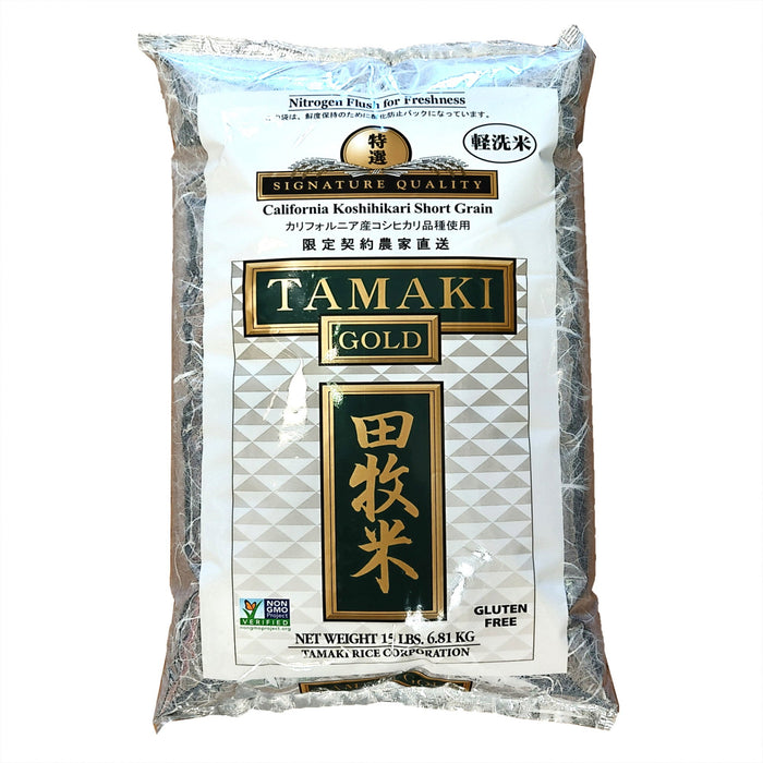 日本田牧壽司白米 - Tamaki Gold Sushi Rice 15 lbs (Short Grain)