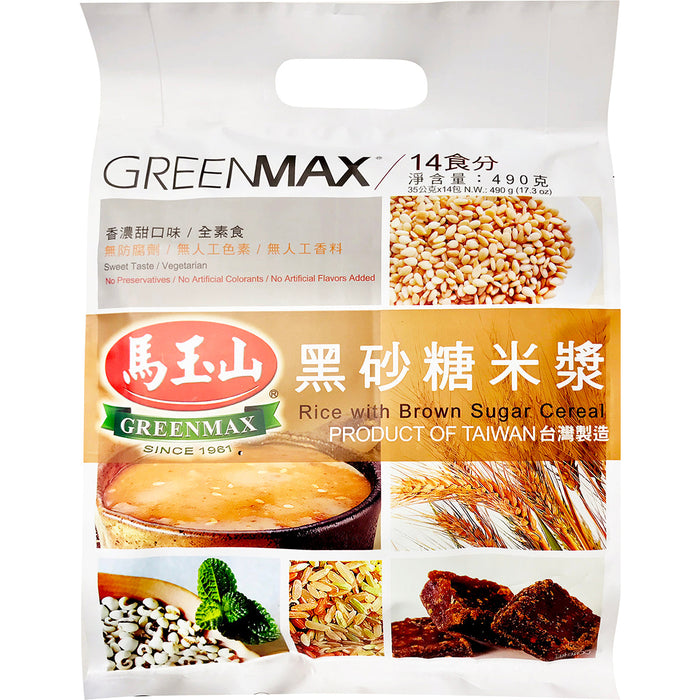 馬玉山黑糖米漿 - Taiwanese Greenmax Cereal Rice Milk 14-ct