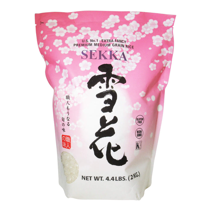 雪花白米 - Sekka Sticky White Rice 4.4 lbs (Medium Grain)