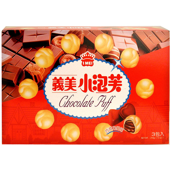 義美小泡芙(巧克力) - I-Mei Chocolate Puff 3-ct