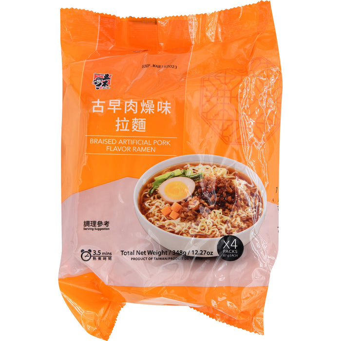 五木古早肉燥味拉麵 - Wu-Mu Ramen Braised Pork Flavor 4-ct