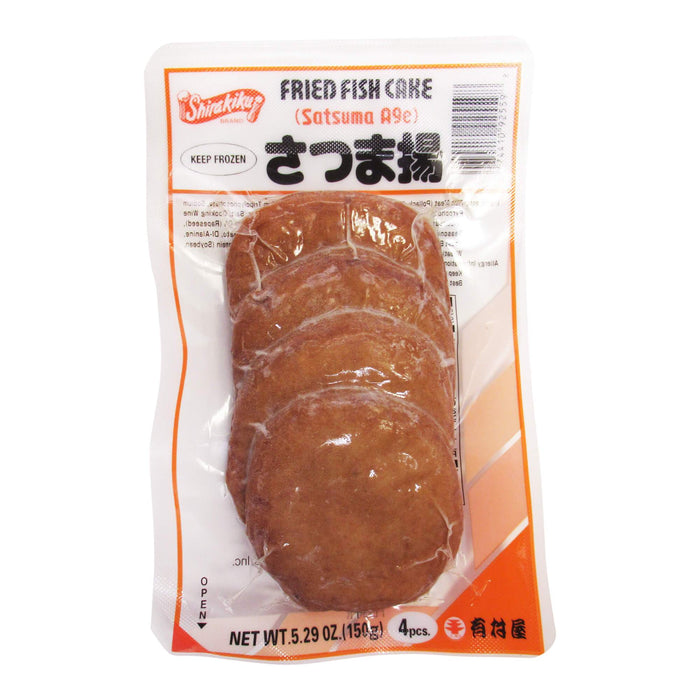 日本魚板 (甜不辣圓) - Shirakiku Satsuma Age Fish Cake 4-ct