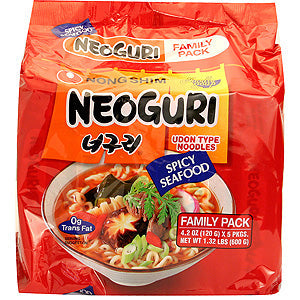 農心辣海鮮麵 - Nongshim Neoguri Spicy Seafood Ramen Noodle 4-ct