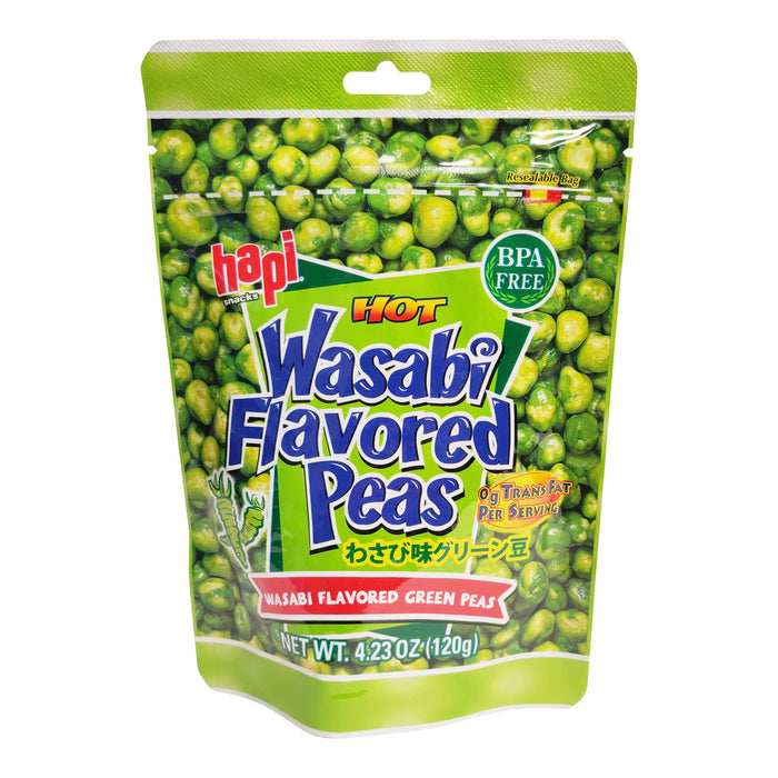 日本哈皮芥茉辣豆 - Hapi Wasabi Flavored Peas 120g