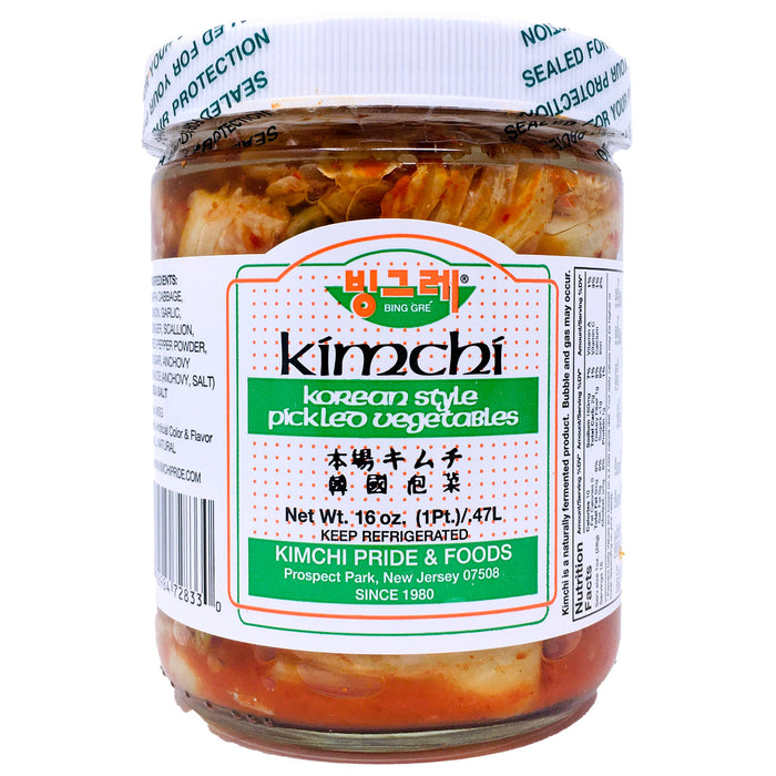 韓國泡菜 - Korean Kimchi Bing Gre Napa Cabbage 16 oz
