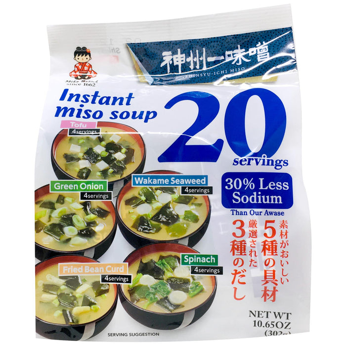神州一沖泡味噌 - Awase Shinshuichi Tokuyo Instant Miso Soup 20-ct