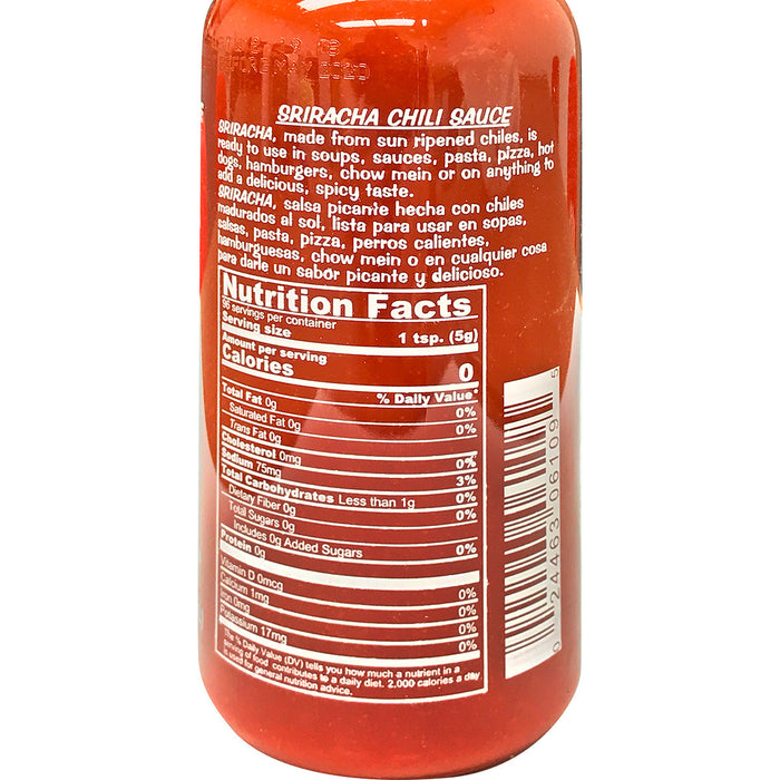 匯豐是拉差辣醬 - Huy Fong Chili Sauce, Hot, Sriracha 17oz