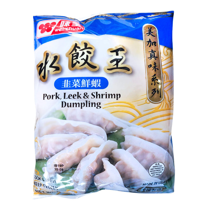 味全韭菜豬肉鮮蝦水餃 - Wei Chuan Deluxe Pork, Leek & Shrimp Dumpling