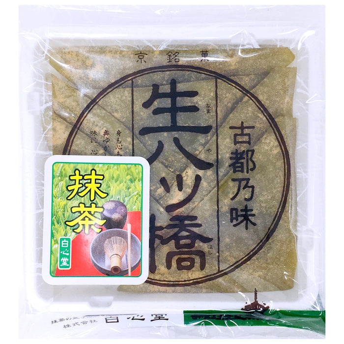 京銘菓生八橋麻糬 - Nama Yatsuhashi Matcha Sweet Bean Rice Cake 6-ct