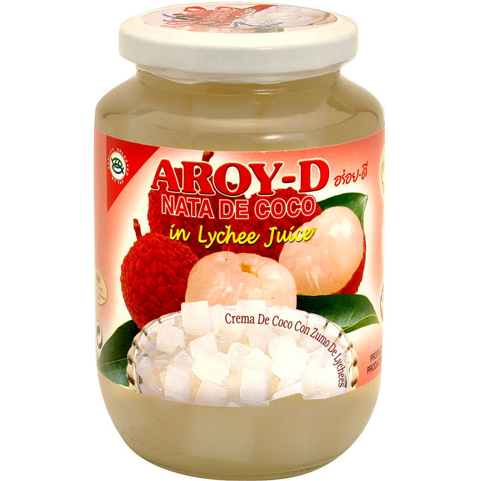 安來利椰果荔枝 - Aroy-D Nata de Coco in Lychee Juice 450g