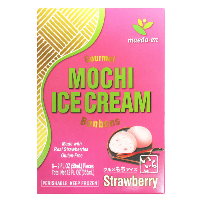 前田園冰麻糬(草莓) - Maeda-En Strawberry Mochi Ice Cream 6-ct