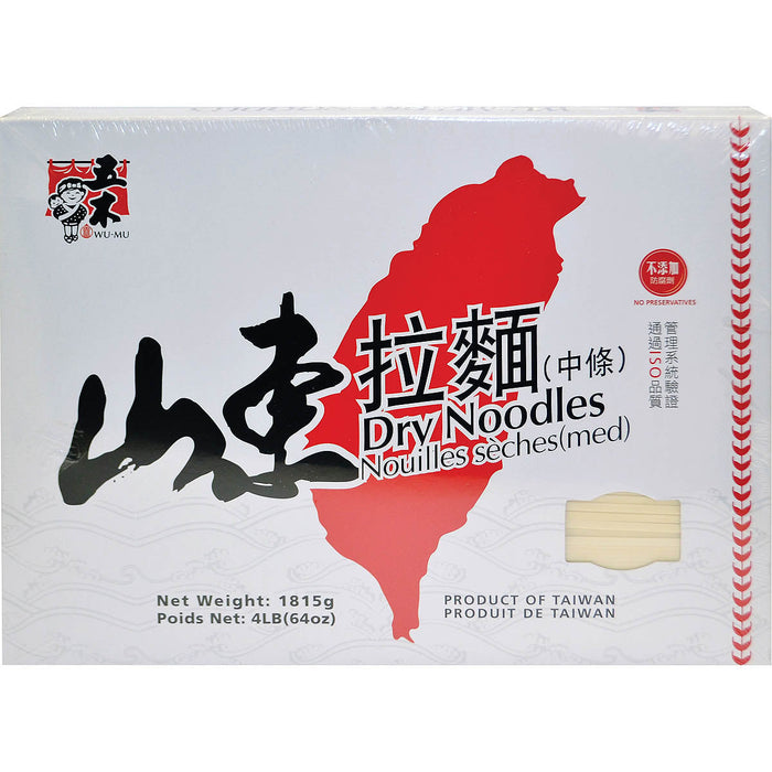 五木山東拉麵(中) - Wu Mu Ramen Noodles (Med) 4 lbs
