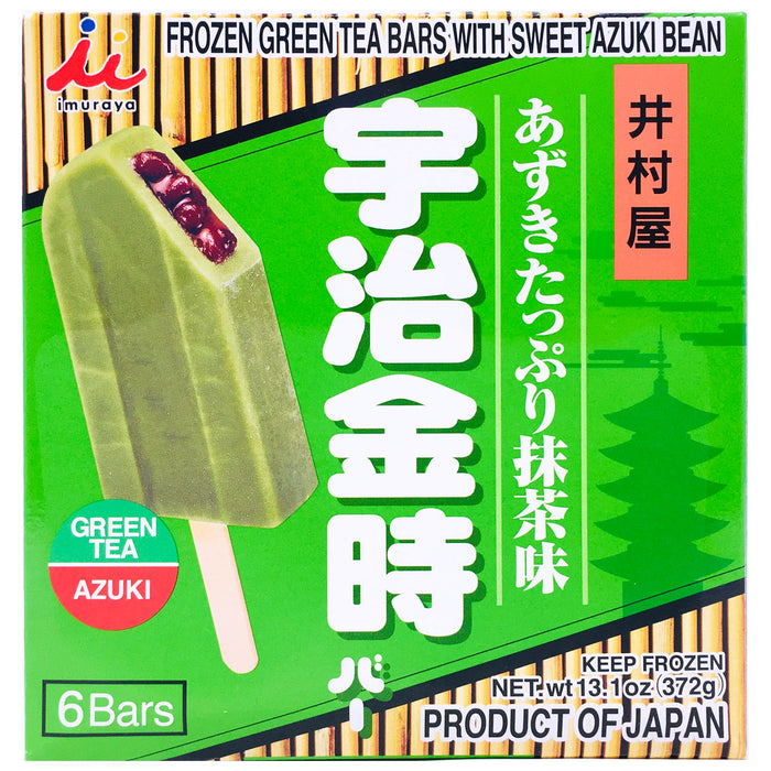 井村屋冰棒(紅豆抹茶) - Imuraya Green Tea Red Bean Ice Cream 6-ct
