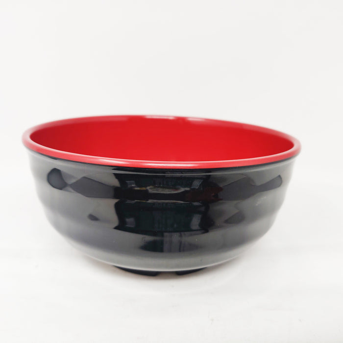 紅黑湯碗 - Black & Red Melamine Bowl 6.7" Deep
