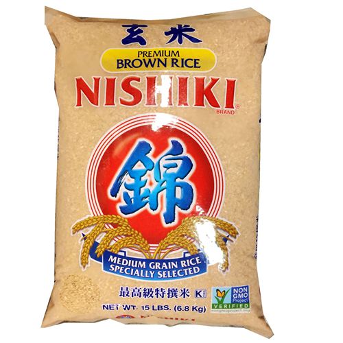 錦字糙米 - Nishiki Sticky Brown Rice 15 lbs (Medium Grain)