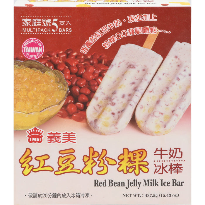 義美冰棒(紅豆粉粿) - IMEI Red Bean Jelly Milk Ice Cream 5-ct
