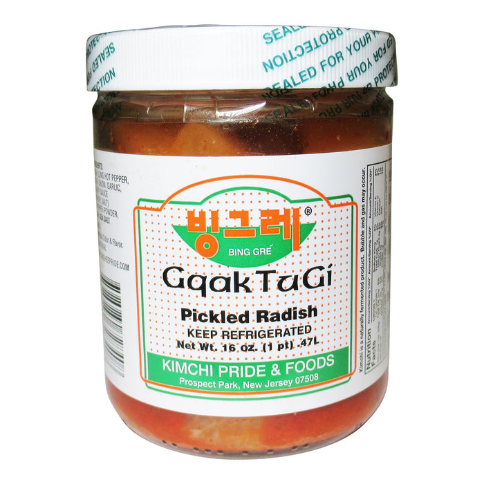 韓國蘿蔔塊 - Korean Kimchi Bing Gre Pickled Radish 16oz