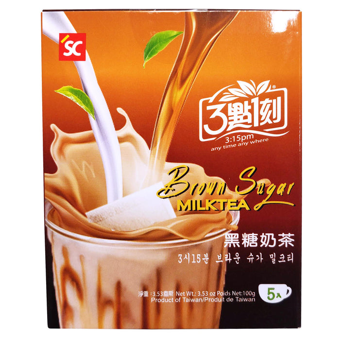 三點一刻黑糖奶茶 - Taiwanese 3:15PM Brown Sugar Milk Tea 5-ct