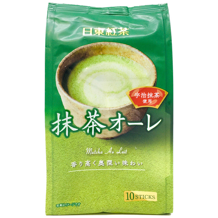 日東抹茶歐蕾粉 - Nitto Matcha Milk Tea Au Lait Stick 10-ct