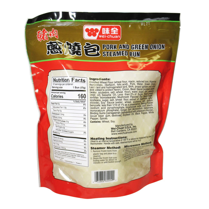 味全豬肉蔥燒包 - Wei Chuan Scallion Pork Bun 10-ct
