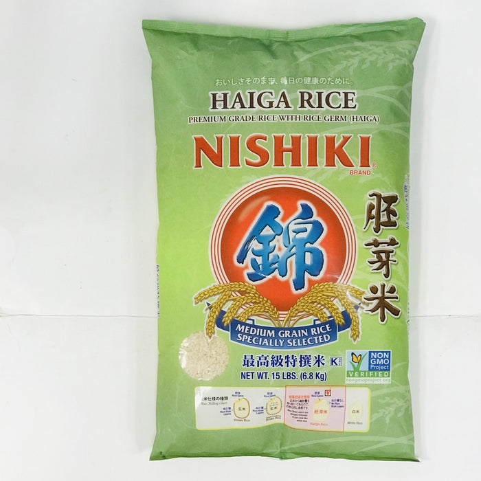 錦字胚芽米 - Nishiki Haiga Rice 15 lbs (Medium Grain)
