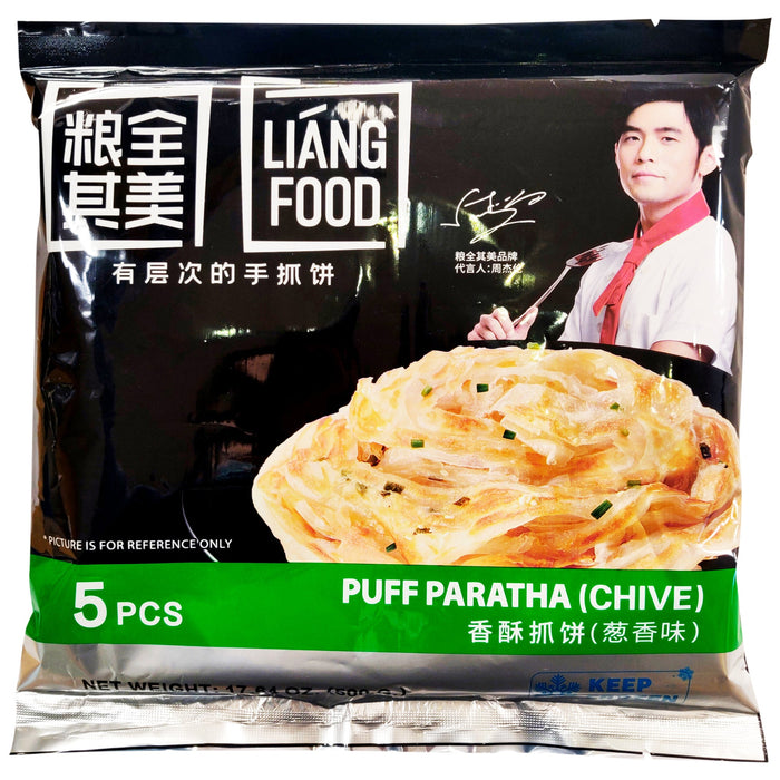 周杰倫蔥香手抓餅 - Liang Food Paratha Chive Pancake 5-ct