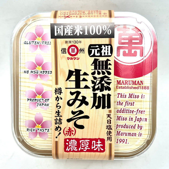 日本無添加信州紅味噌 - Maruman Mutenka Red Miso Paste 750g