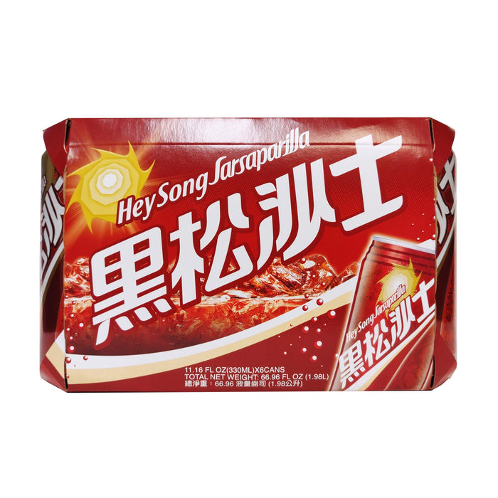 黑松沙士 - Taiwanese Heysong Sarshee Root Beer Soda 6-ct